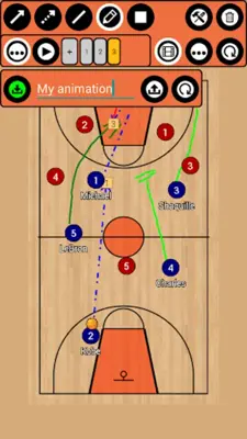 Basketball Tactic Board android App screenshot 3