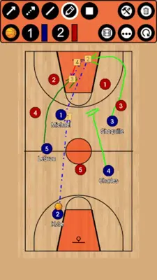 Basketball Tactic Board android App screenshot 4